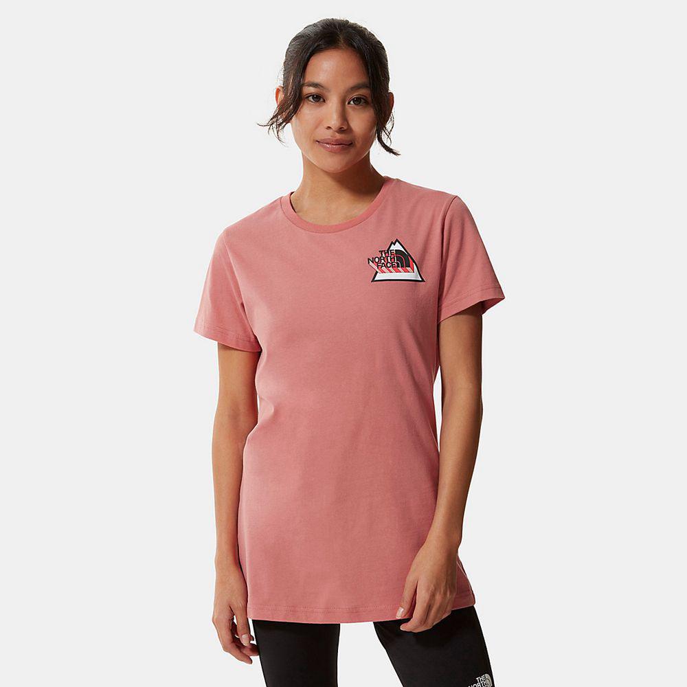 The North Face Threeyama Γυναικεια T Shirt - Ροζ (GODE30275)
